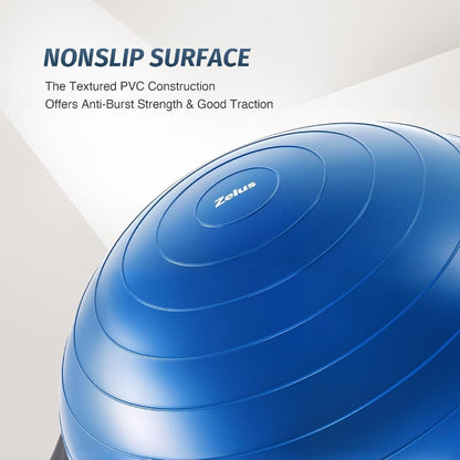 Balance Ball 25in | 660lb Half Exercise Ball with Nonslip Base