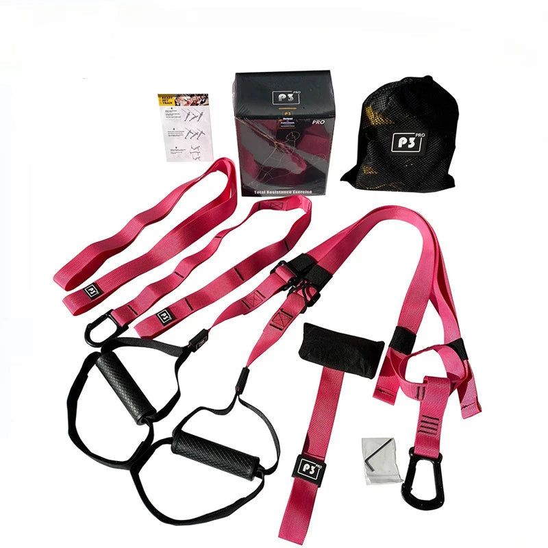 Power Suspension Trainer: Pro Fitness & Yoga Wall Mount