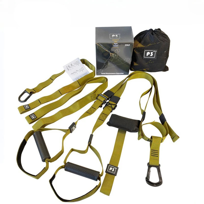 Power Suspension Trainer: Pro Fitness & Yoga Wall Mount