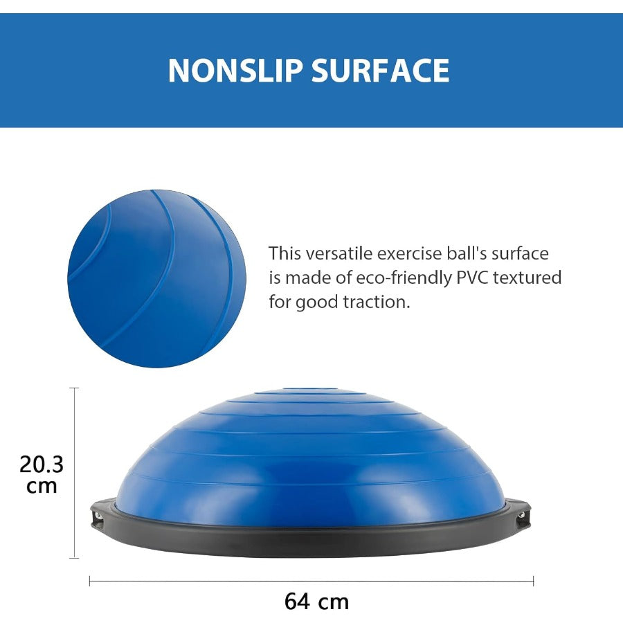 Balance Ball 25in | 660lb Half Exercise Ball with Nonslip Base